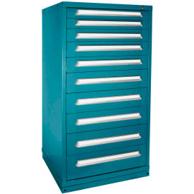 Lyon® Eye-Level Modular Drawer Cabinet 30"W x 28-1/4"D x 59-1/4"H 180 Compart. Deep Sea Blue 