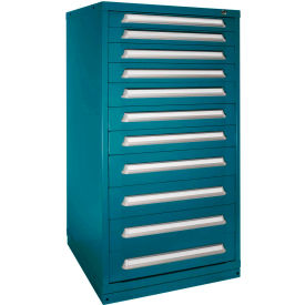 Lyon® Eye-Level Modular Drawer Cabinet 30"W x 28-1/4"D x 59-1/4"H 11 Drawer Deep Sea Blue 