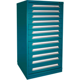 Lyon® Eye-Level Modular Drawer Cabinet 30"W x 28-1/4"D x 59-1/4"H 12 Drawer Deep Sea Blue 