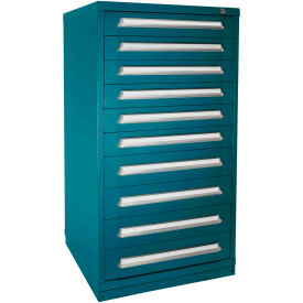 Lyon® Eye-Level Modular Drawer Cabinet 30"W x 28-1/4"D x 59-1/4"H 168 Compart. Deep Sea Blue 