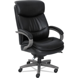 La-Z-Boy®Woodbury Series Big & Tall Executive Chair 400 lb. Capacity Leather Black