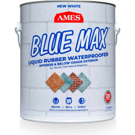 AMES RESEARCH LABORATORIES INC-114249 BMX1WRG AMES BLUE MAX White Liquid Rubber Waterproofer - Regular Grade 1 Gallon Pail image.