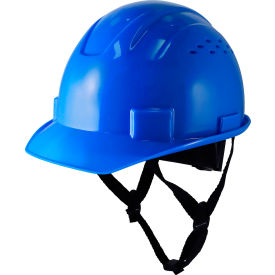 General Electric GH326 Vented Cap Style Hard Hat 4-Point Adjustable Ratchet Suspension Blue