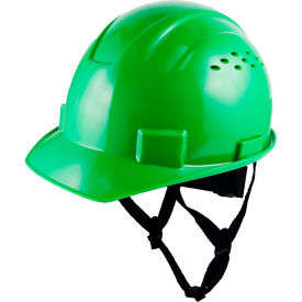 General Electric GH326 Vented Cap Style Hard Hat 4-Point Adjustable Ratchet Suspension Green