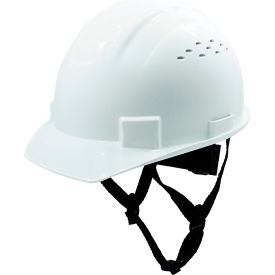 General Electric GH326 Vented Cap Style Hard Hat 4-Point Adjustable Ratchet Suspension White
