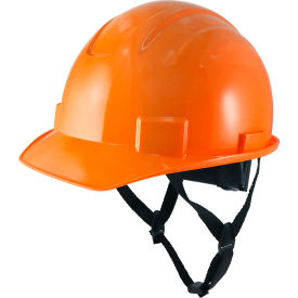 General Electric GH327 Non-Vented Cap Style Hard Hat 4-Point Adjustable Ratchet Suspension Orange
