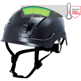 General Electric GH400 Vented Safety Helmet 4-Point Adjustable Ratchet Suspension Black