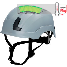 General Electric GH400 Vented Safety Helmet 4-Point Adjustable Ratchet Suspension Grey