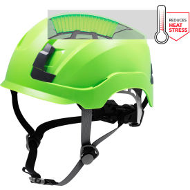 General Electric GH400 Vented Safety Helmet 4-Point Adjustable Ratchet Suspension Green