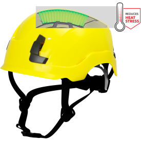 General Electric GH400 Vented Safety Helmet 4-Point Adjustable Ratchet Suspension Yellow