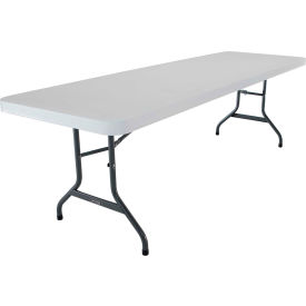 Portable Plastic Folding Table, 30" x 96", White view 2