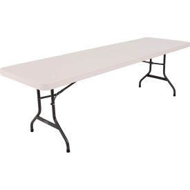Lifetime® Portable Plastic Folding Table 30" x 96" Almond