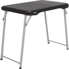 Lifetime® Stacking Personal Folding Table 20" x 36" Black