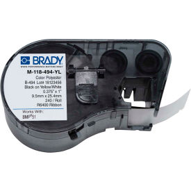 Brady M-118-494-YL B-494 Color Polyester Labels 0.375
