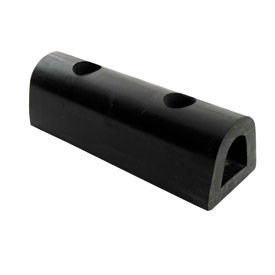 Global Industrial B54112 Global Industrial™ Extruded Rubber Fender Bumper, 18"L x 4-1/4"W x 4"H image.