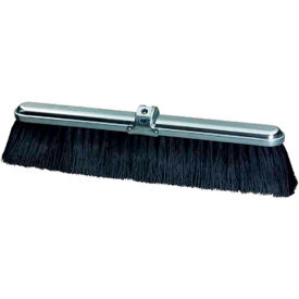 GORDON BRUSH MFG 214240 Milwaukee Dustless 24"W Push Broom Head with Tampico Center and Horse Hair Bristles image.