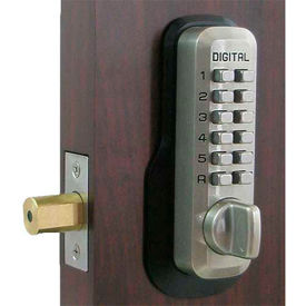 LockeyUSA M210SN Lockey Digital Door Lock M210 Mechanical Keyless Deadbolt, Satin Nickel image.