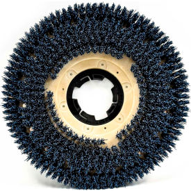 THE MALISH CORPORATION 816518NP Malish 18" Clean Grit™ General Purpose Scrub Brush w/Univ Clutch Plate, Blue image.