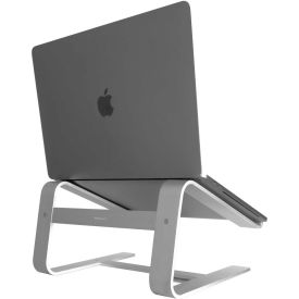 Securityman ASTAND Macally ASTAND Horizontal Laptop Stand for Laptops & MacBooks Up to 17", Aluminum image.