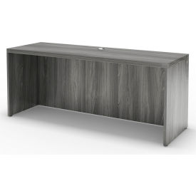 Safco Products ACD7224LGS Safco® Aberdeen 72"W Credenza 72"W x 24"D x 29-1/2"H Gray Steel image.