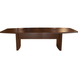 Safco Products ACTB6LDC Safco® 6 Boat-Shaped Conference Table Mocha - Aberdeen Series image.