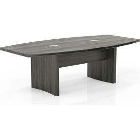 Safco Products ACTB8LGS Safco® 8 Boat-Shaped Conference Table Gray Steel - Aberdeen Series image.