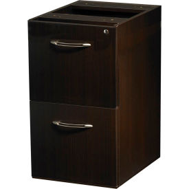 Safco Products AFF20LDC Safco® Aberdeen Credenza FF Pedestal 15-1/4"W x 20"D x 27-1/2"H Mocha image.