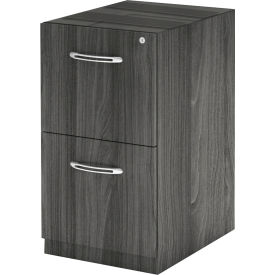 Safco Products AFF20LGS Safco® Aberdeen Credenza FF Pedestal 15-1/4"W x 20"D x 27-1/2"H Gray Steel image.