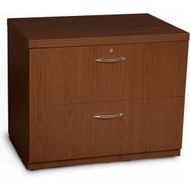 Safco Products AFLF36LDC*** Safco® Aberdeen Series 36" Freestanding Lateral File Mocha image.
