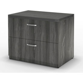 Safco Products AFLF36LGS Safco® Aberdeen Series 36" Freestanding Lateral File Gray Steel image.