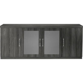 Safco Products ALCLGS Safco® Aberdeen Series Low Wall Credenza Gray Steel image.