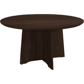 Safco Products MNCR48LDC Safco® 48" Round Conference Table - Mocha - Medina Series image.