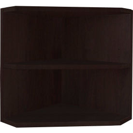 Safco Products MNPOLDC Safco® Medina Corner Support for Hutch 15"W x 15"D x 18"H Mocha image.