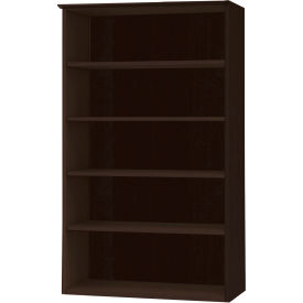 Safco Products MVB5LDC Safco® Medina Series 5 Shelf Bookcase Mocha image.
