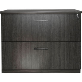 Safco Products MVLFLGS Safco® Medina Series 2 Drawer Lateral File Gray Steel image.