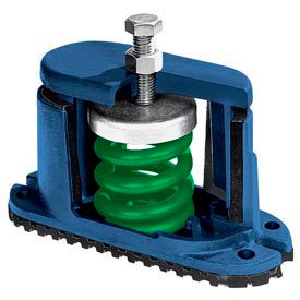 Mason Industries C-A-400 Housed Spring Floor Mount Vibration Isolator - 5-3/4"L x 2-1/8"W Green image.