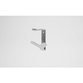 Magnuson Group Wall Mount Coat Hook 3-15/16"W x 3-11/16"D x 5-3/16"H Silver with Clear Coat Finish 