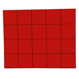 Magna Visual Inc FI-223 3/4" Red Magnetic Squares 20/Pk image.