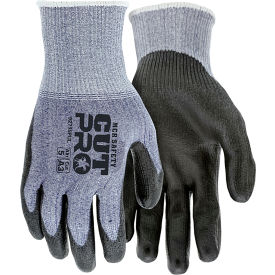 MCR Safety 92715PUL MCR Safety Cut Pro Gloves, PU Coated Palm/Fingers, Cut A3, Abrasion 5, Puncture 4, 1 Pair image.