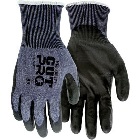 MCR Safety 92738PUM MCR Safety Cut Pro Gloves, PU Coated Palm/Fingers, Cut A5, Abrasion 4, Puncture 4, 1 Pair image.