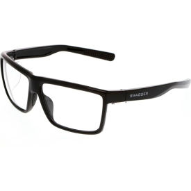Swagger® SR2 Safety Glasses, Clear Lens, Black Frame, Pack of 12 view 2