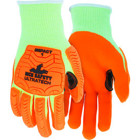 MCR Safety UT1955L MCR Safety UltraTech Gloves, Nitrile, Cut A5, Impact 1, Abrasion 4, Puncture 4, 1 Pair image.