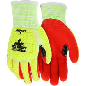 MCR Safety UT1956L MCR Safety UltraTech Gloves, Nitrile, Cut A5, Impact 1, Abrasion 4, Puncture 3, 1 Pair image.