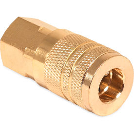 Air Compressor Quick Coupler Socket, 1/4" Industrial Interchange Style, 1/4" FPT view 2