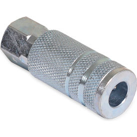 Air Compressor Quick Coupler Socket, 1/4" Lincoln Style, 1/4" FPT view 2