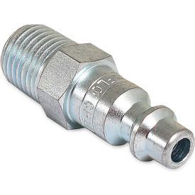 Air Compressor Quick Coupler Plug, 1/4" Industrial Interchange Style, 1/4" MPT view 2