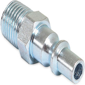 Air Compressor Quick Coupler Plug, 1/4" ARO Style, 1/4" MPT view 2