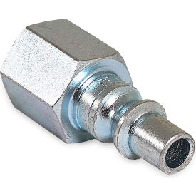 Air Compressor Quick Coupler Plug, 1/4" ARO Style, 1/4" FPT view 2