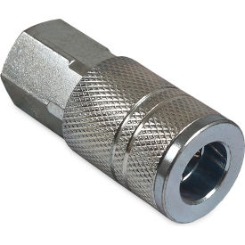Air Compressor Quick Coupler Socket, 3/8" Industrial Interchange Style, 3/8" FPT view 2