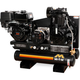 Mi-T-M® Stationary Air Compressor/Generator Combo 8 Gal. Cap. 389cc Honda OHV Electric Start 